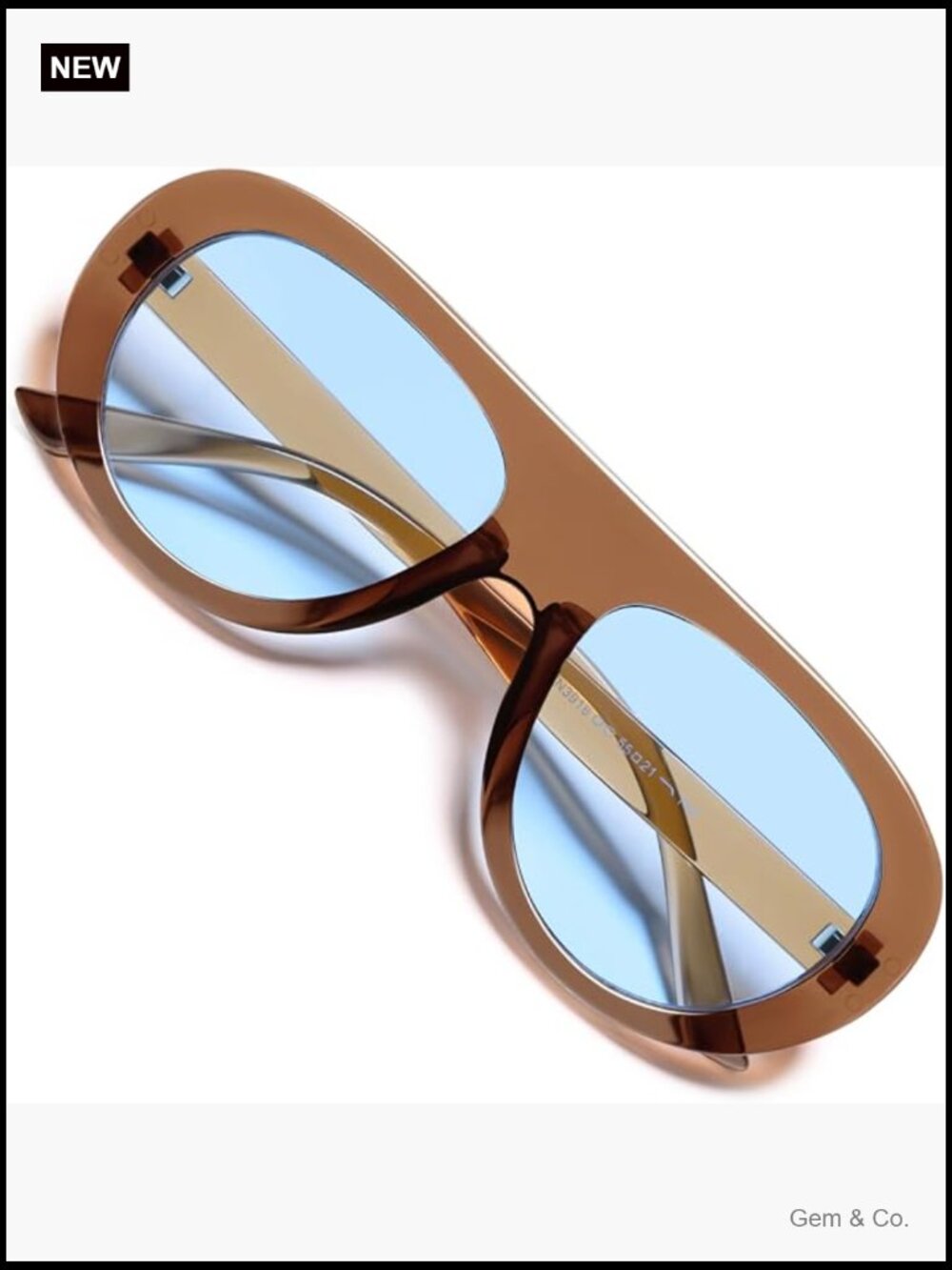 Oversized Retro Aviator Sunglasses Unisex 70s Vintage Style Trendy UV Protection